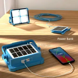100W Solar Flashlight With Power Bank