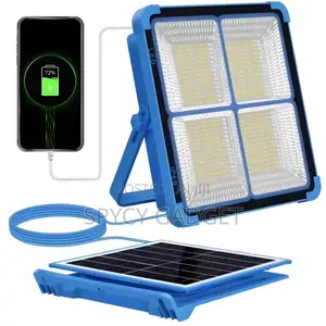 100W Solar Flashlight With Power Bank