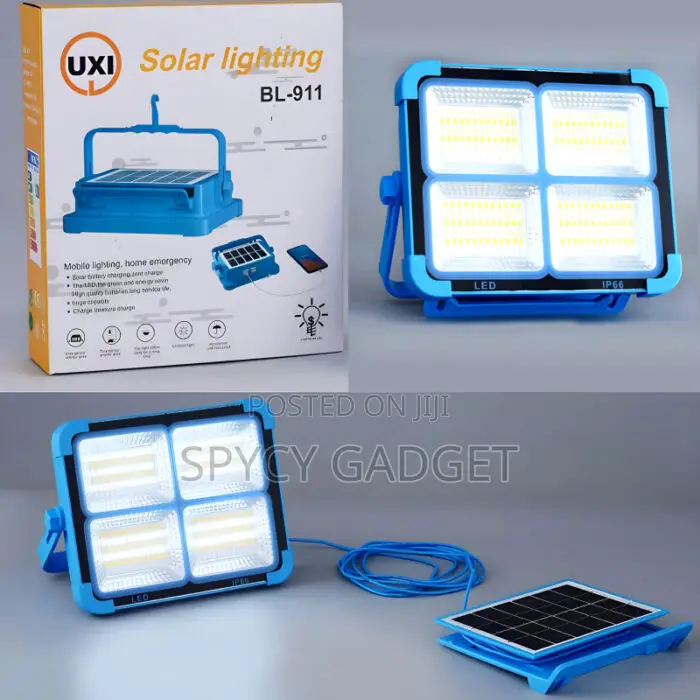 100W Solar Flashlight With Power Bank
