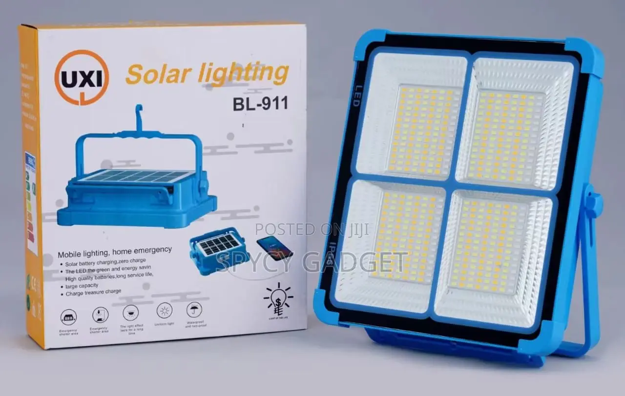 100W Solar Flashlight With Power Bank