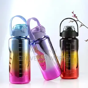 3 in 1 Rainbow Motivational Water Bottle