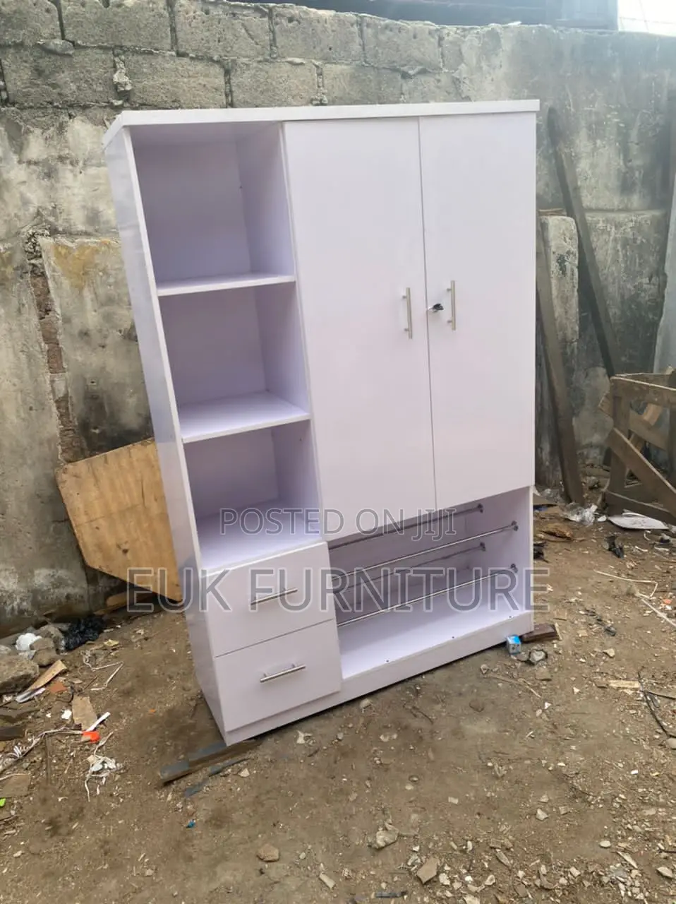 4ft by 6ft White Wardrobe