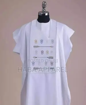 Agbada Design With Monogram Embroidery