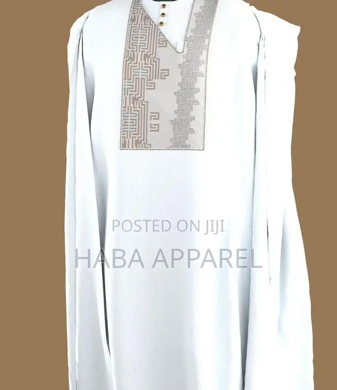 Agbada Design With Monogram Embroidery