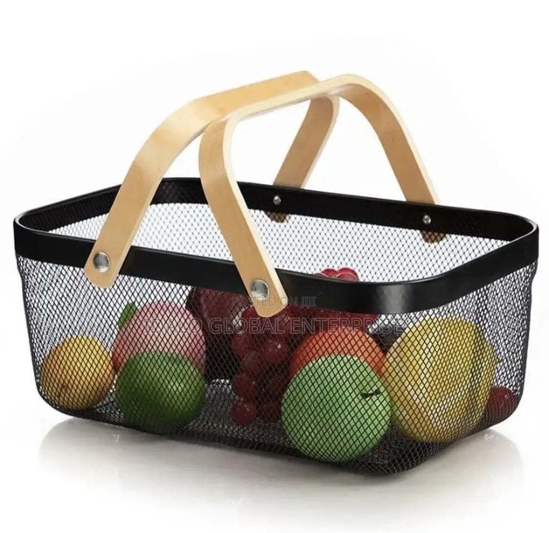 Mesh Storage Basket With Two Handles