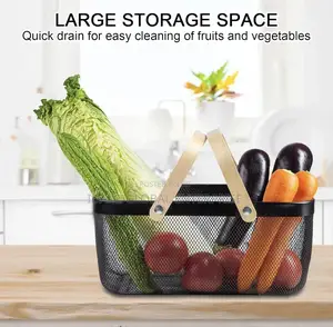 Mesh Storage Basket With Two Handles