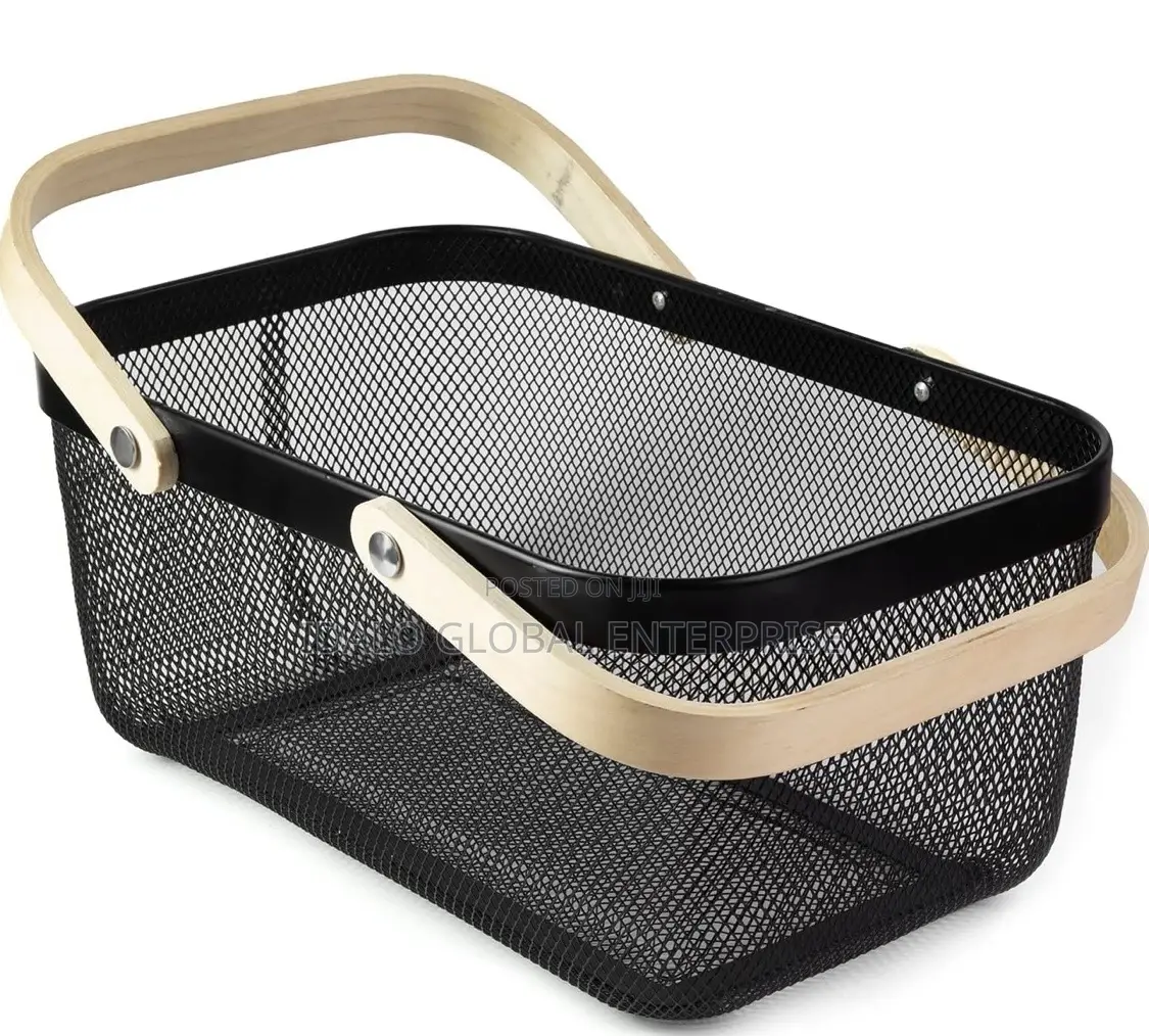 Mesh Storage Basket With Two Handles