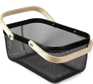 Mesh Storage Basket With Two Handles
