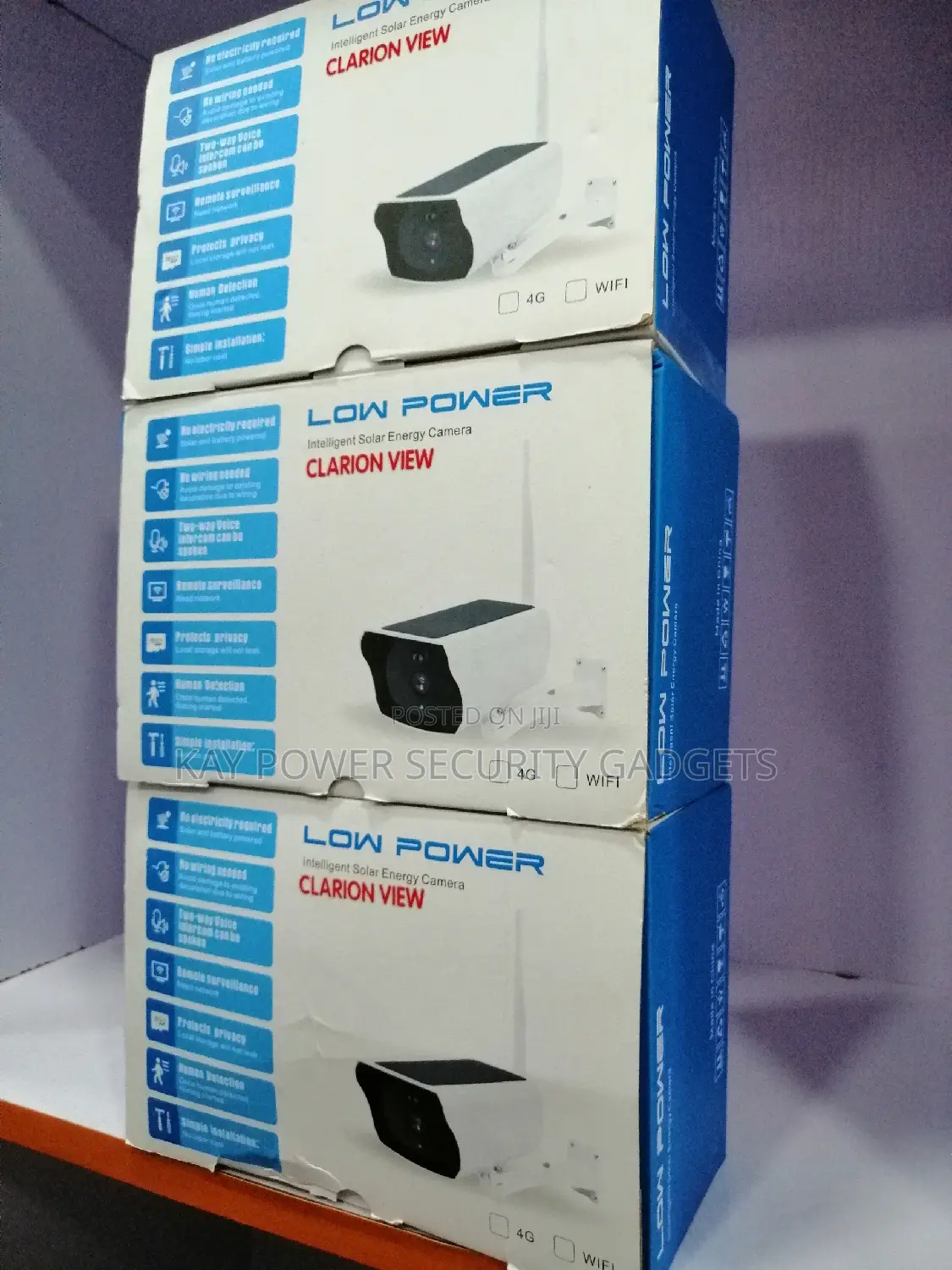 Low Power Wifi Solar Camera 3pcs