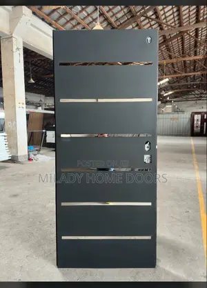 3ft Israeli Security Door Gray