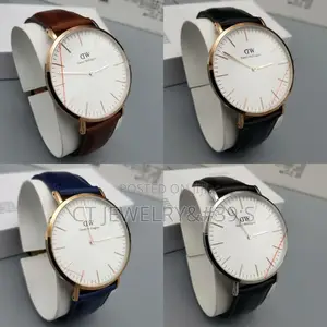 Flat Watch Simple Mature for Men's Daniel Willington