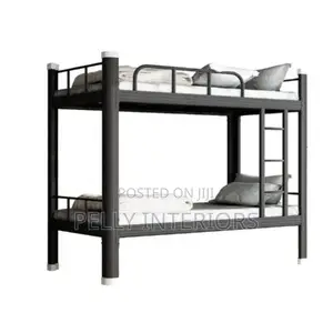 Bunk Bed Metal Frame 3*6ft - Black