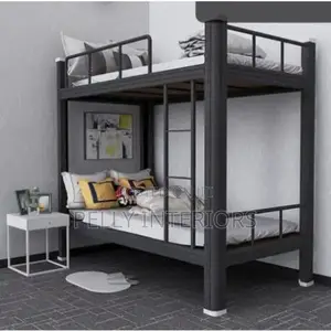 Bunk Bed Metal Frame 3*6ft - Black