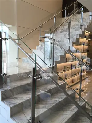 Staircase Railing With Glass