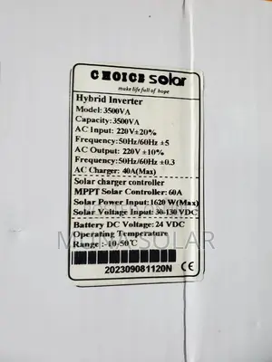 3.5kva 24v Hybrid Choice Inverter