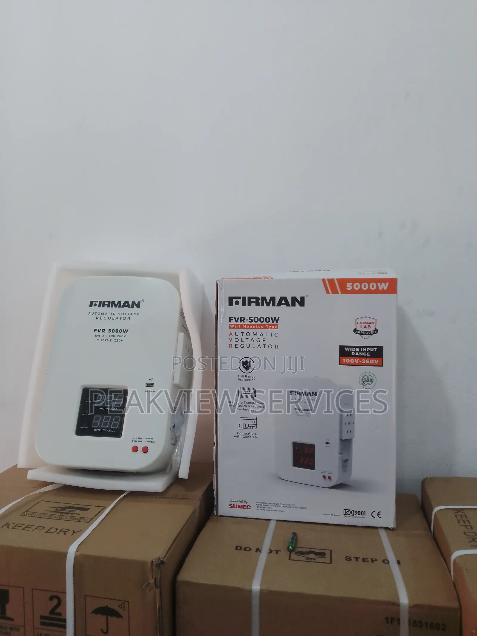 Automatic Regulator Firman 5000watts Wall Mounted Stabilizer