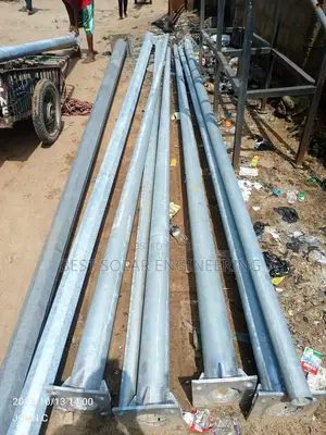 6 Meters Galvanized Falling Street Light Pole
