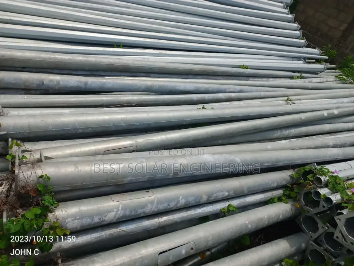 6 Meters Galvanized Falling Street Light Pole