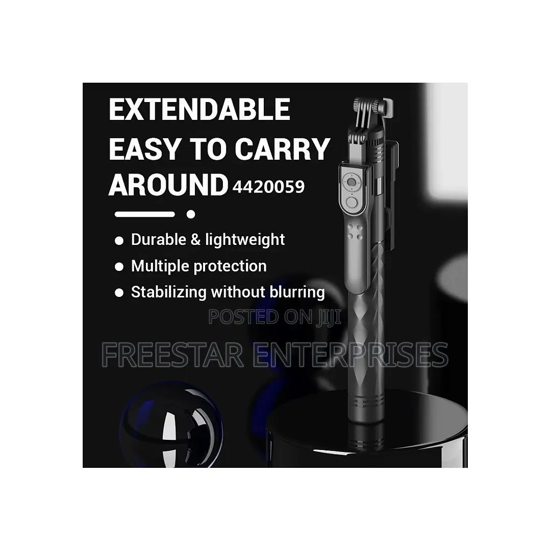 LONG Tripod Flashlight Remote. Selfie Stick.