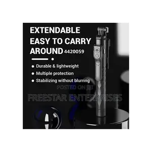 LONG Tripod Flashlight Remote. Selfie Stick.