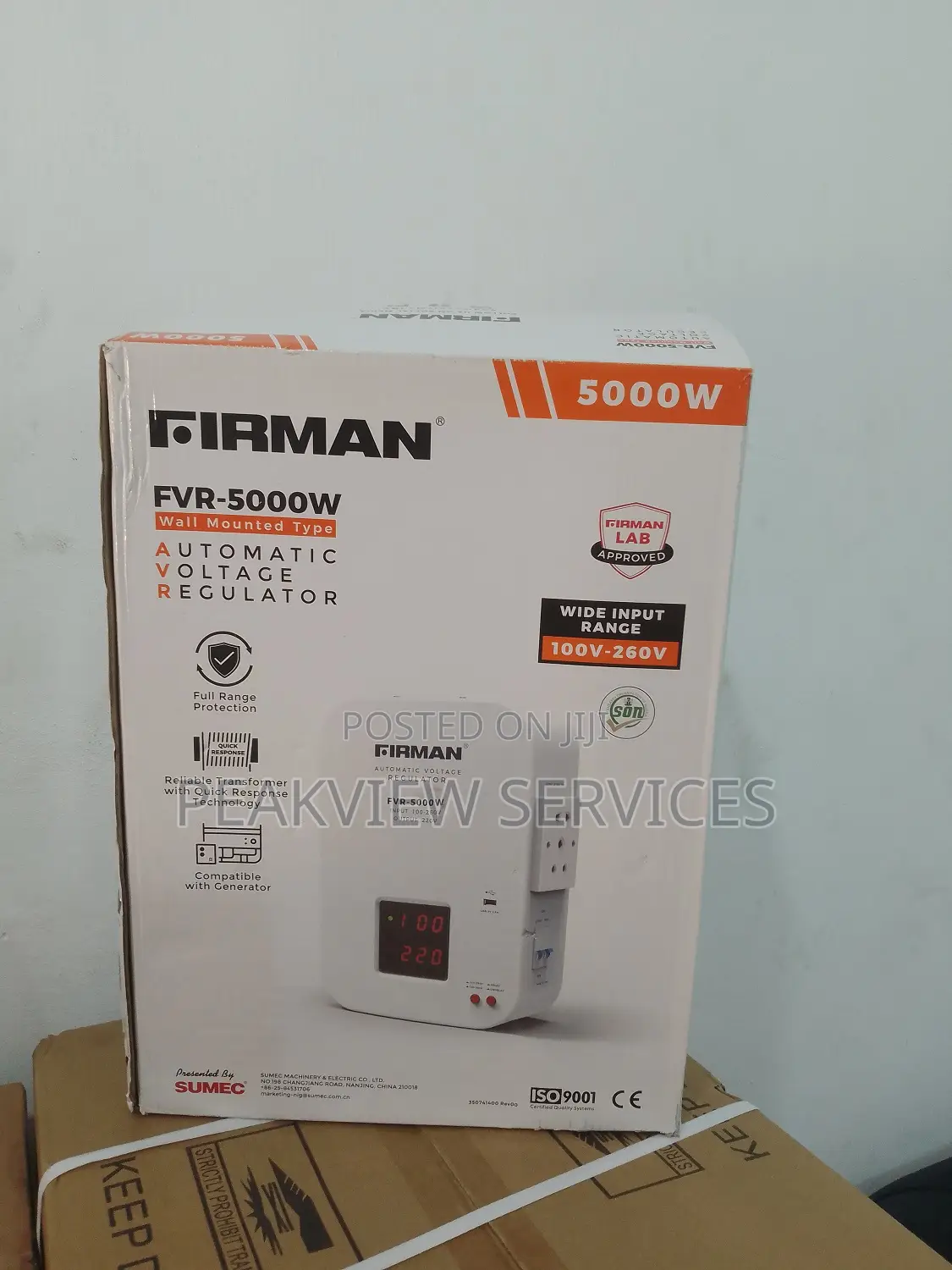 Brand New Wall Mounted Stabilizer Firmanfvr-5000w Automatic