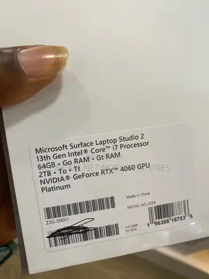 New Laptop Microsoft Surface Laptop Studio 2 64GB Intel Core I7 SSD 2T