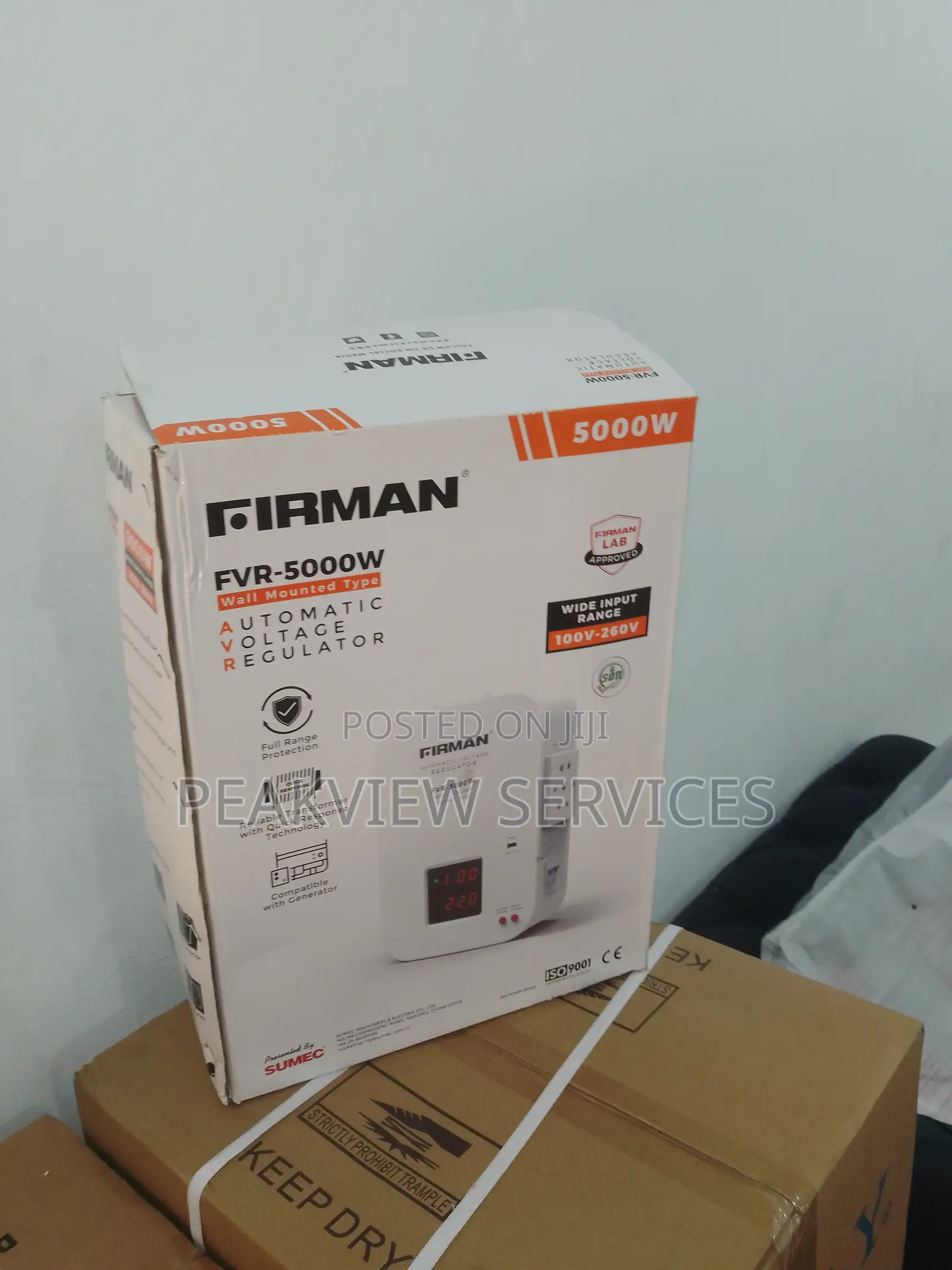 Brand New Automatic Volt.Stabilizer 5000w Wall Mountedfirman