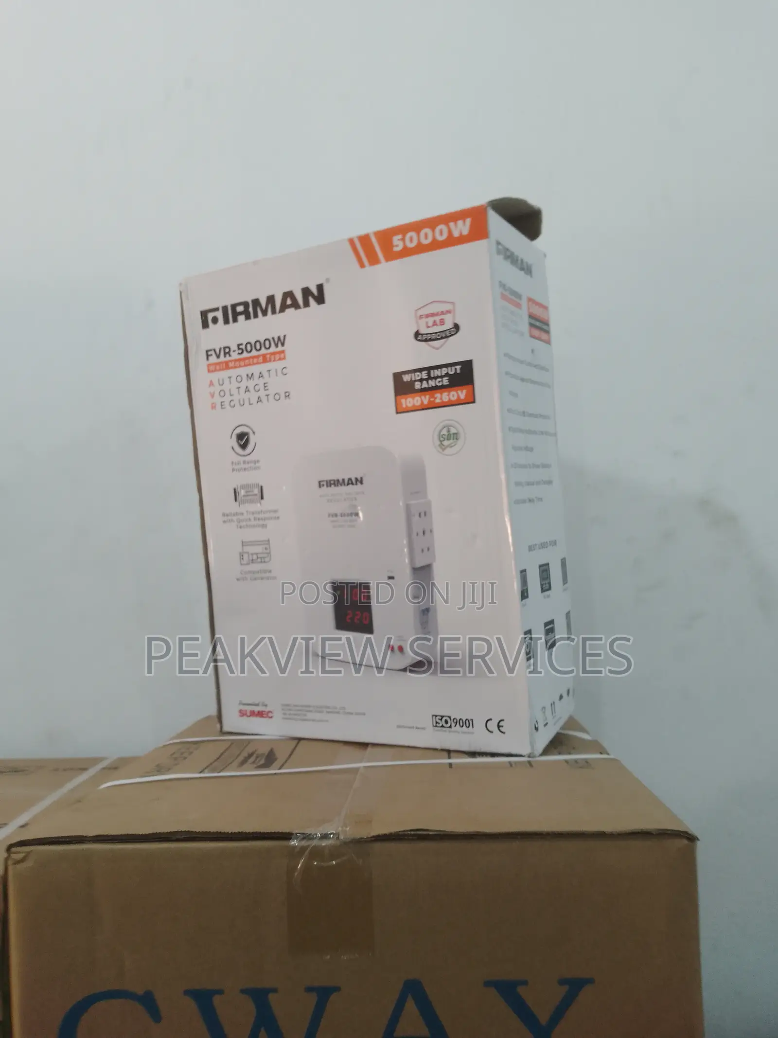 Top Selling VR-5000W Firman Wall Mounted Volt. Stabilizer