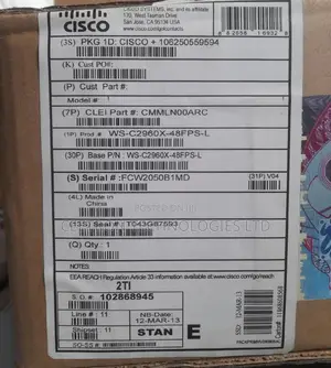 Cisco: Ws-C2960x-48fps-L