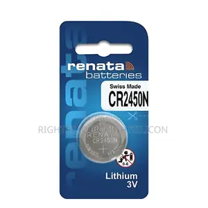 Usa Renata Cr2450n Lithium Coin Cell Button Battery 3v Swiss