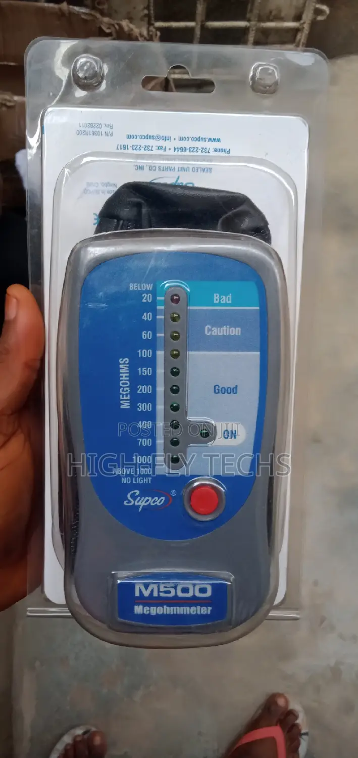 Supco M500 Insulation Tester/Electronic Megohmmeter