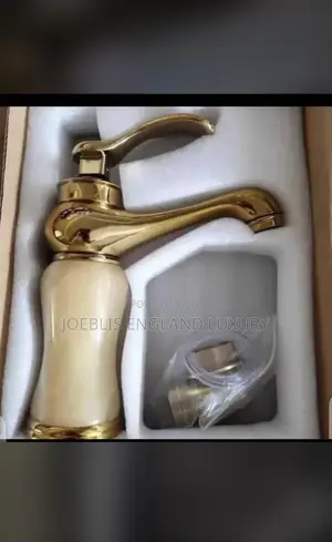 Marble Gold Basin Mixer Tap
