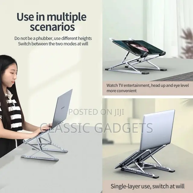N8 NEW Adjustable Aluminum Laptop Stand