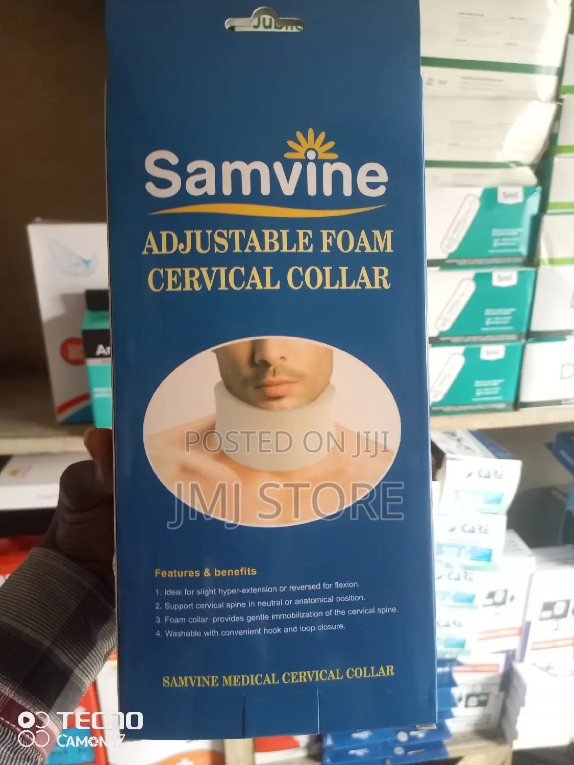 Samvine Adjustable Foam Cervical Collar