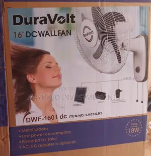 Photo - Duravolts 16inches Ac/Dc Non Rechargeable Wall Fan