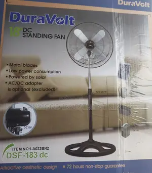 Photo - Duravolt 18inches AC/DC Non Rechargeable Standing Fan
