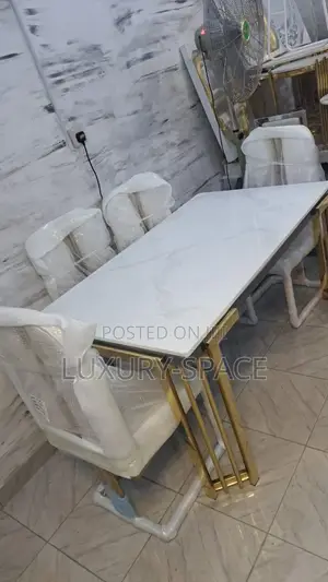 Luxury Marble Dining Set by 6 Chairs