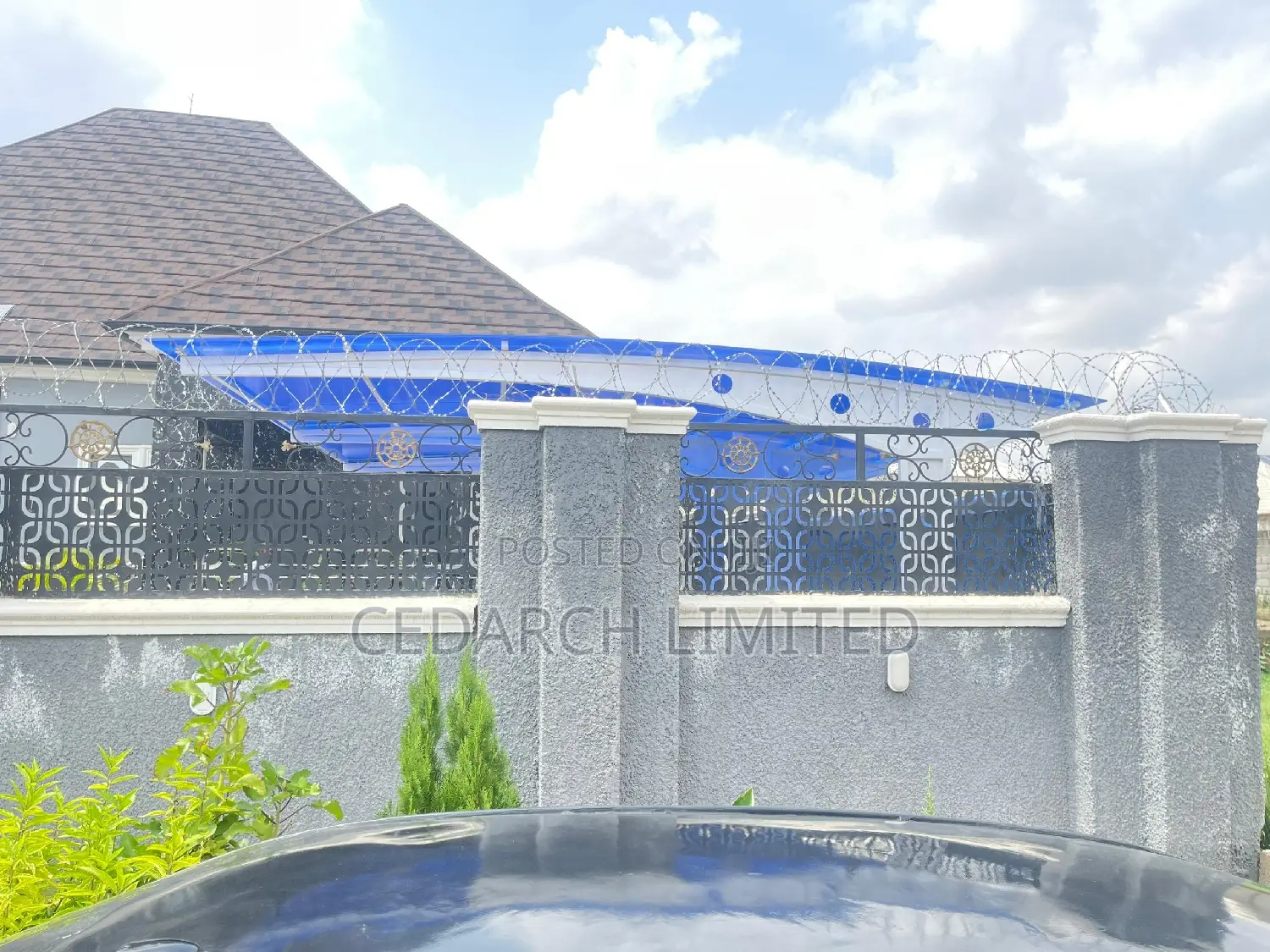 Blue Multilayer Dubai Quality Skylight Carport Cool Cover