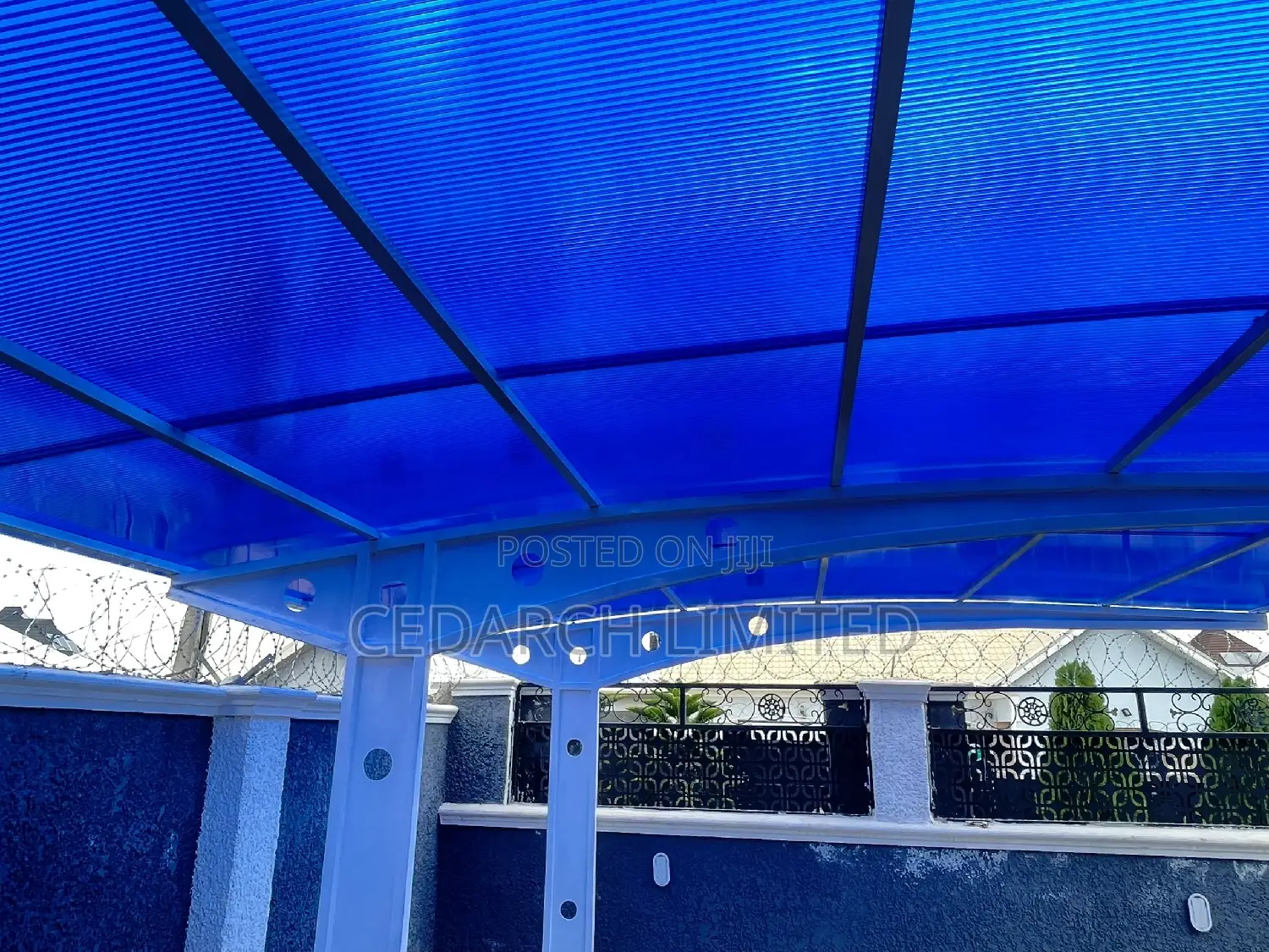 Blue Multilayer Dubai Quality Skylight Carport Cool Cover
