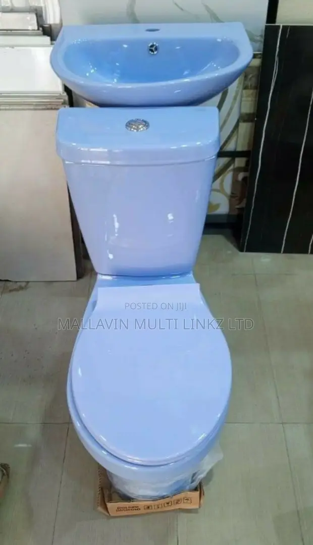 Blue Toilet Seats Complete Set (Wc) in AmuwoOdofin Plumbing & Water