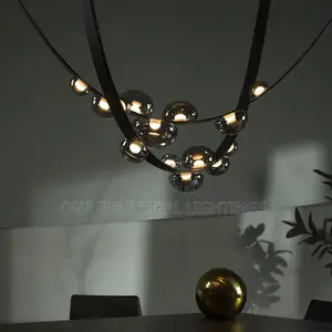 Modern Leather Led Pendant Lamp