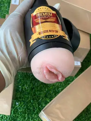 Vagina Cup/Beer Cup Masturbation for Man