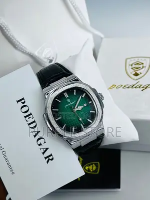 Poedagar Leather Wristwatch