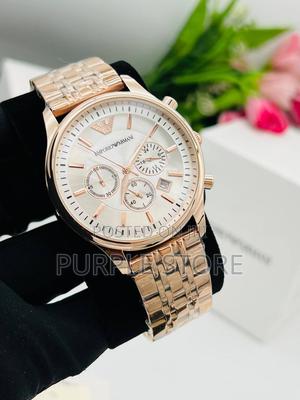 EMPORIO ARMANI AR2452 ROSE GOLD CLASSIC CHRONOGRAPH