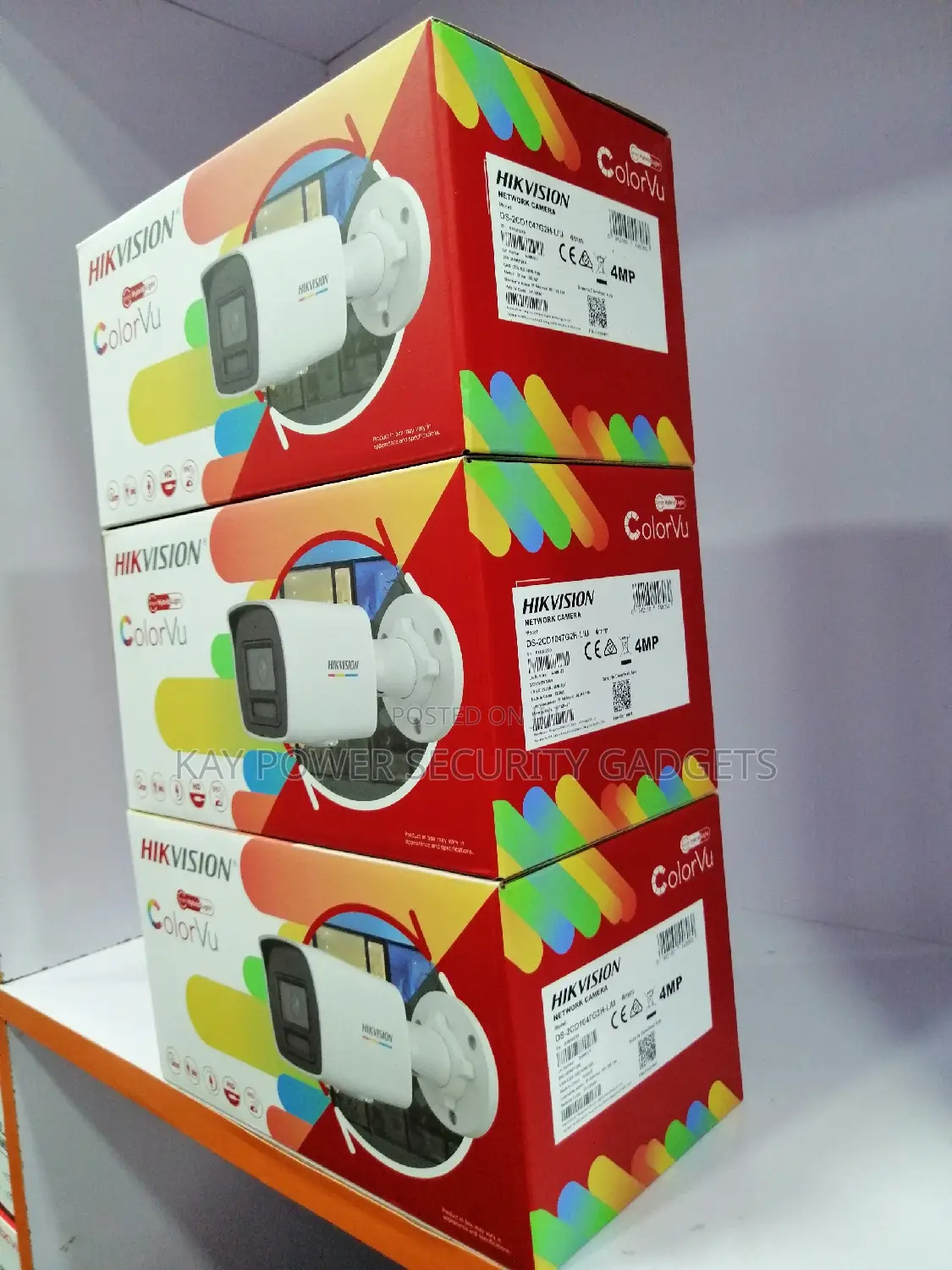 Hikvision 4mp Ip Full Color Camera (3pcs)