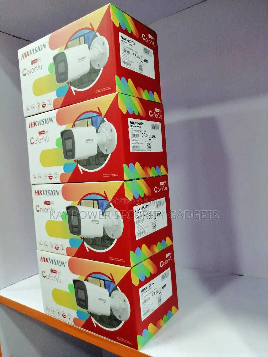 Hikvision 4mp Ip Full Color Camera (4pcs)