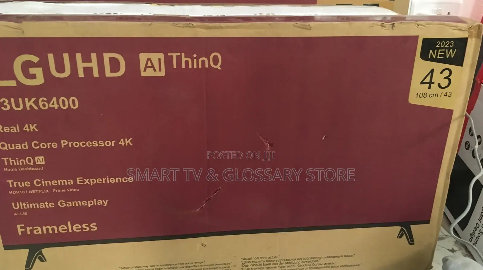 LG 43 Inches Smart Android Frameless Tv