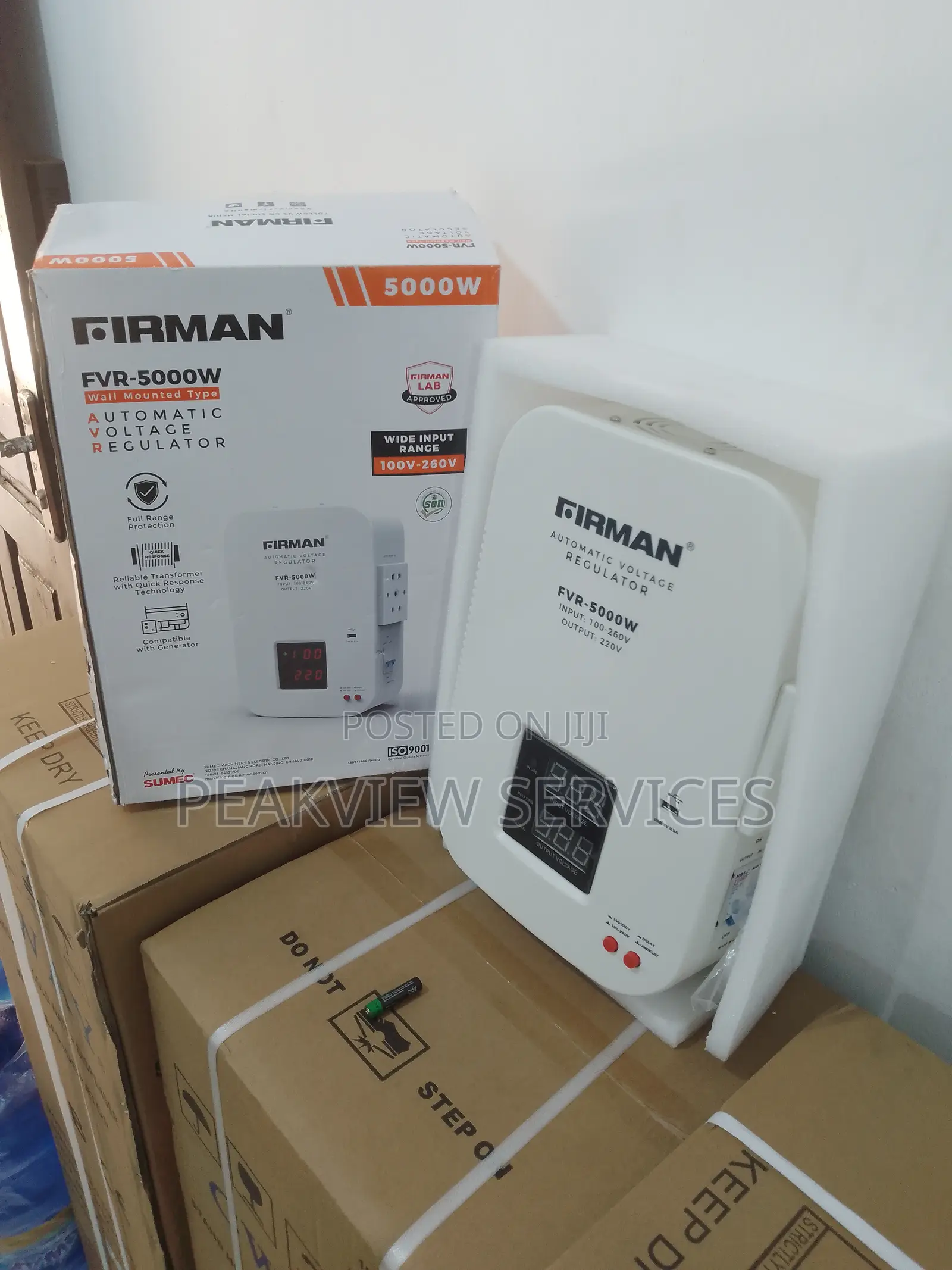 Reliable FVR-5000w Firman Stabilizer Automatic Regulator