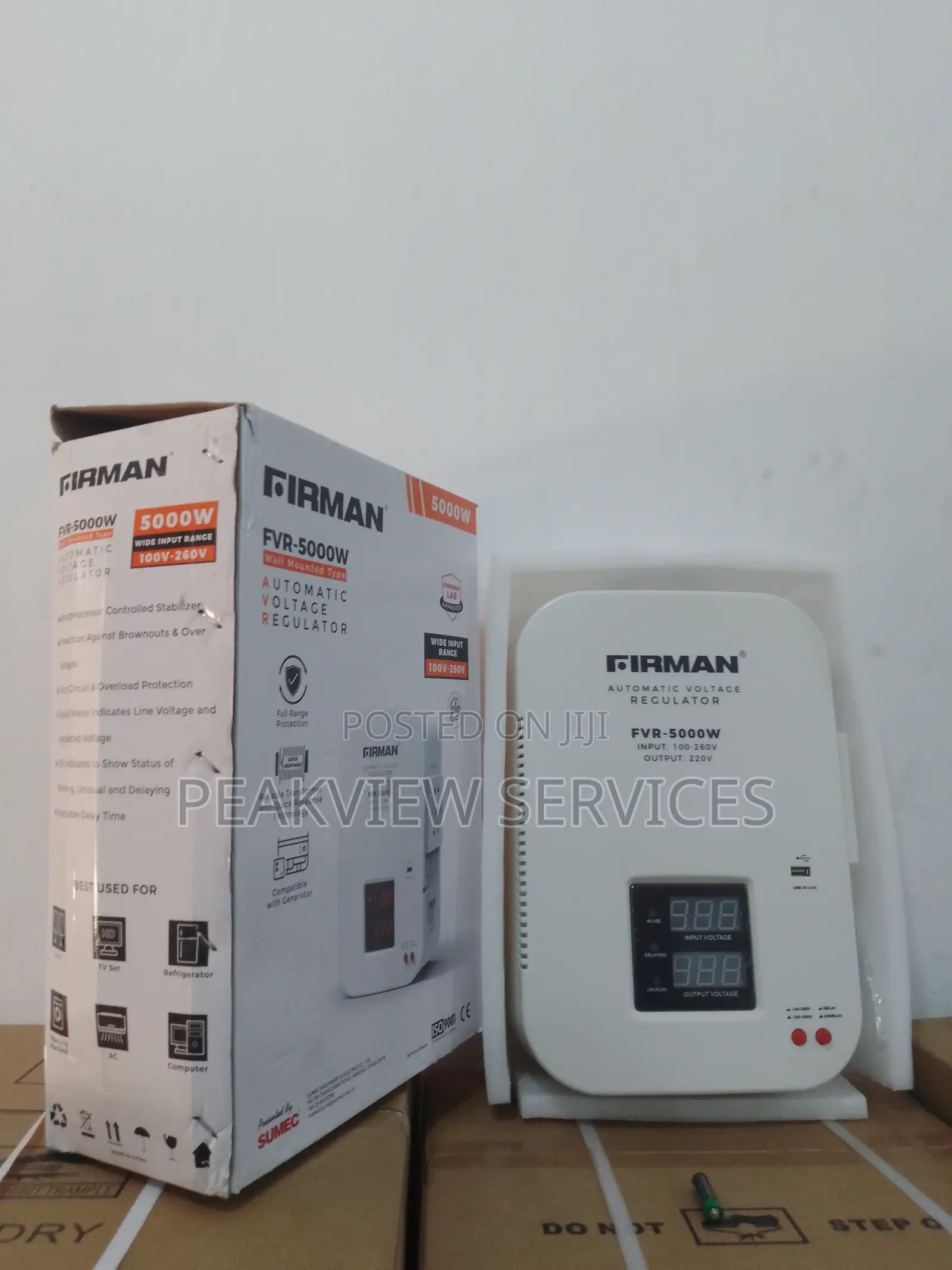 Reliable Automatic Volt. Stabilizer FVR-5000w Wall Mounf