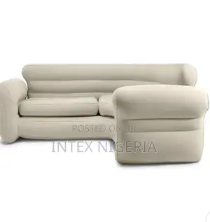 Intex Inflatable Corner Sofa “L-Shaped” Inflatable Couch
